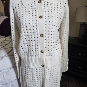 Knit Sweater Skirt Set